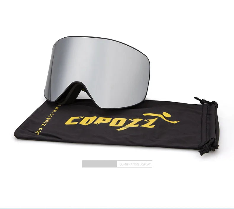 COPOZZ Brand Ski Goggles Men Women double layers big Snowboard Goggles Anti-fog UV400 Skate Skiing Snowboard Goggles