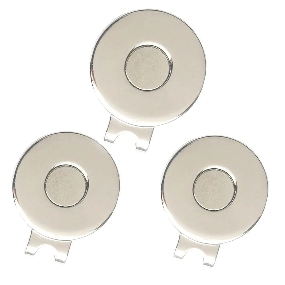 10Pcs 25mm High Quality Golf Hat Visor Cap Clip Golf Ball Aiming Zinc Alloy Magnetic Marker Professional Golf Training Aids