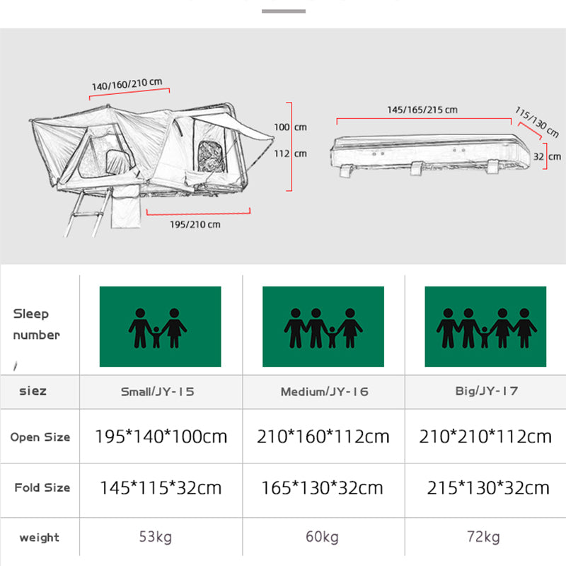 Truck Roof Top Tent Camper Car Auto Roof