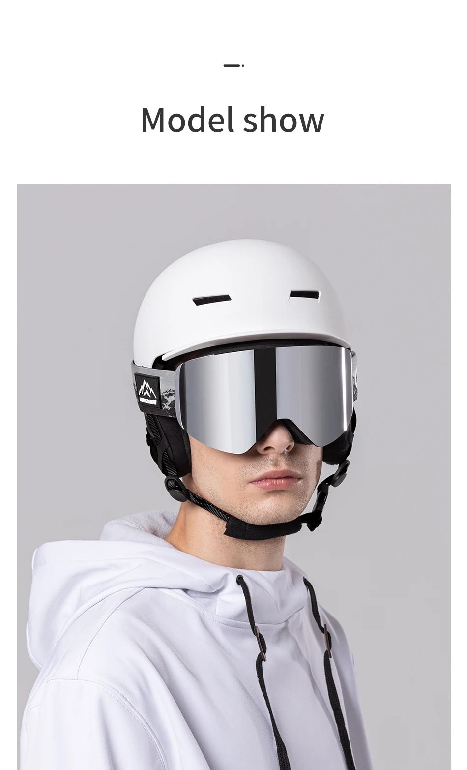 COPOZZ OTG Ski Goggle Snowboard Mask For Men Women Yellow Lens Case Eyewear Kit Cylindrical UV400 Protection Snow Glasses Adult