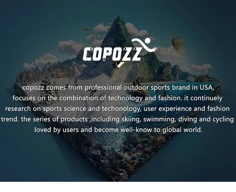 COPOZZ Brand Ski Goggles Men Women double layers big Snowboard Goggles Anti-fog UV400 Skate Skiing Snowboard Goggles