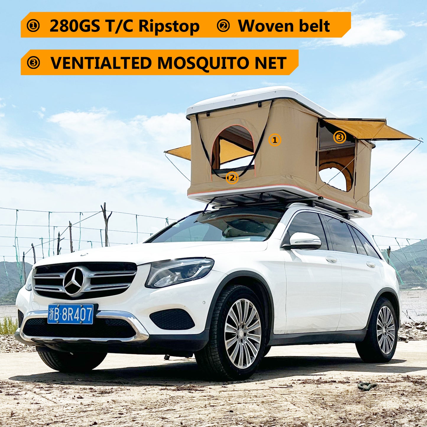 Straight Hydraulic Pressure Pop Up Tent