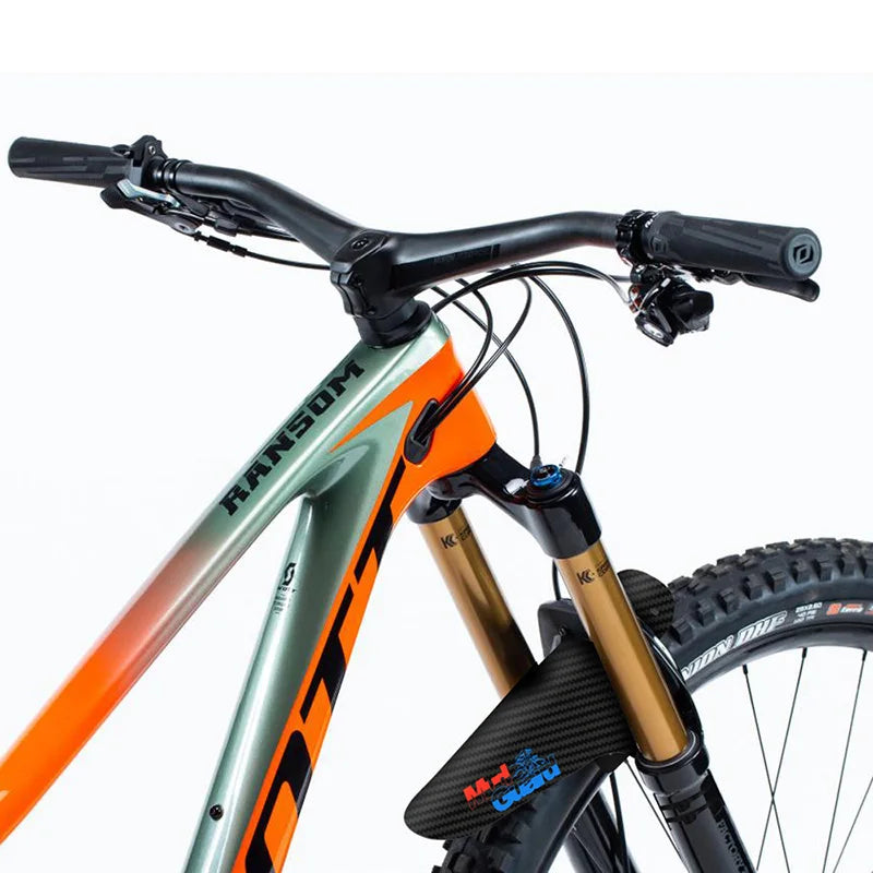 2Pcs Mountain Bike Mudguard 3D Carbon Fiber Twill MTB Fender Front/Rear Tire Wheel Universal Suitable For Disc Brake Bicycle