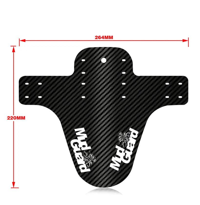 2Pcs Mountain Bike Mudguard 3D Carbon Fiber Twill MTB Fender Front/Rear Tire Wheel Universal Suitable For Disc Brake Bicycle
