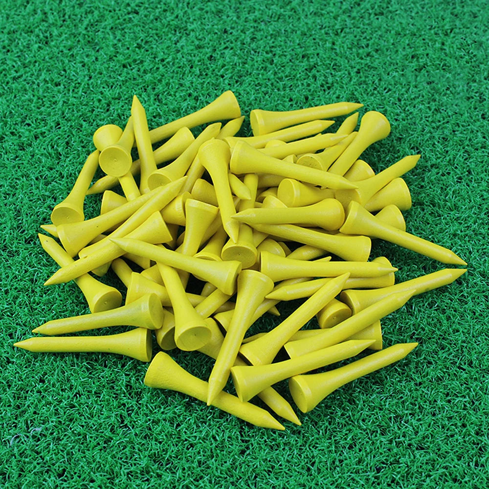 100 Pieces 42 MM Colored Wooden Golf Tees Wood Accessories