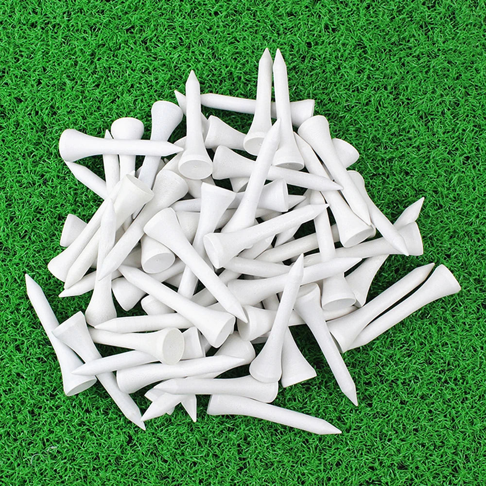100 Pieces 42 MM Colored Wooden Golf Tees Wood Accessories
