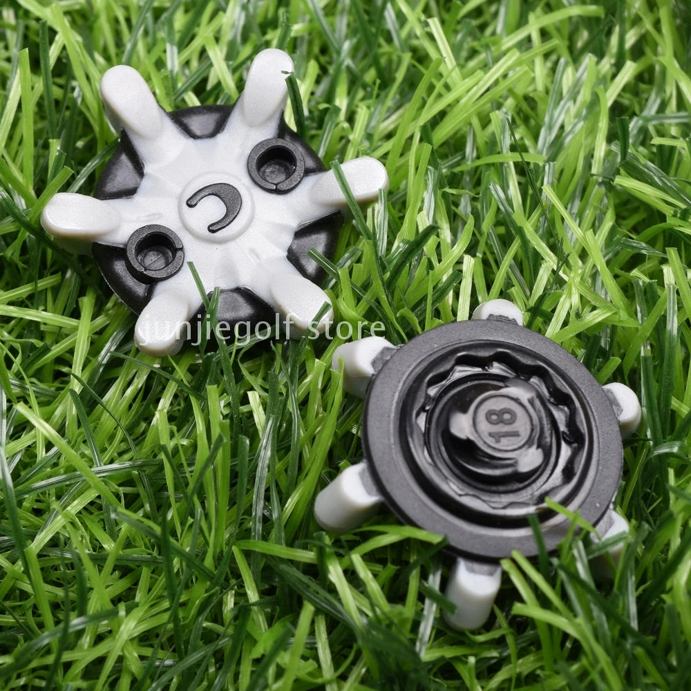 14pcs Golf Shoe Spikes Pins Non-slip Turn Fast Twist Screw Shoe Spikes Accessories Golf Short spike Golf Training Aids