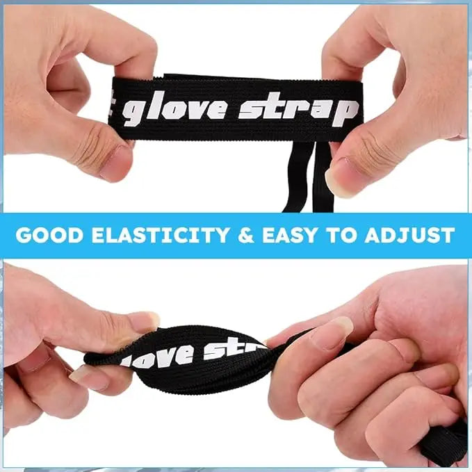 Skiing Sport Glove Straps Elastic Wrist Leash Glove Strap Handcuffs Glove Strap for Ski Snowboarding Mountaineering Accessories