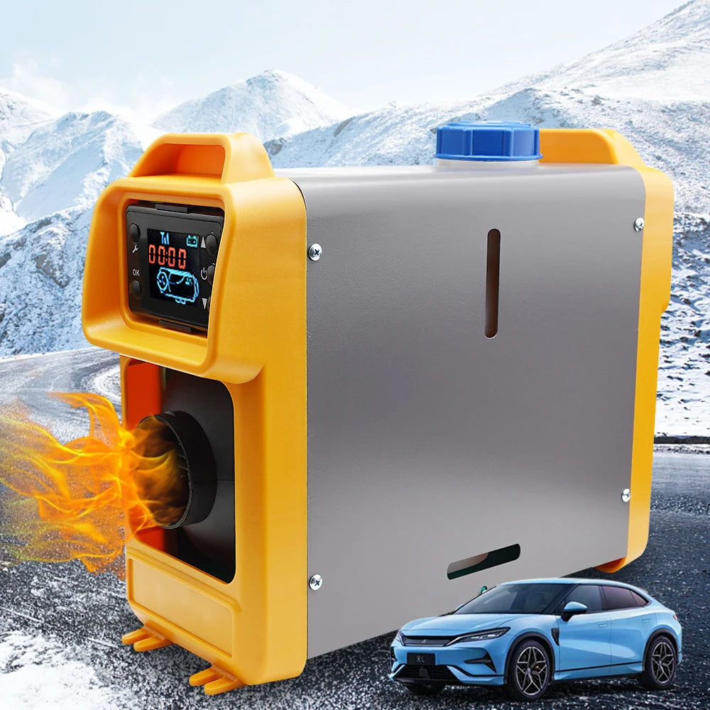 2KW Car Heater Diesel Air Heater 12V/24V /220V With Silencer Remote Control Truck Boat Bus RV Trailer Air Diesel Parking Heater