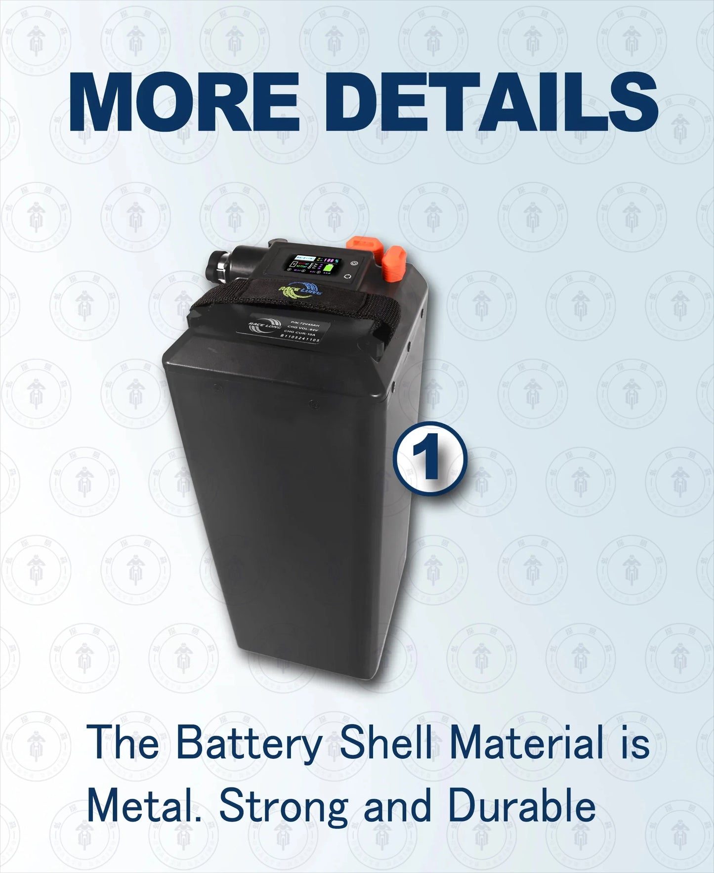 For Light Bee X Segway X160 X260 Battery Large Capacity Bluetooth 72V50AH 60V65AH Direct Replacement Ant BMS Dirtbike Battery