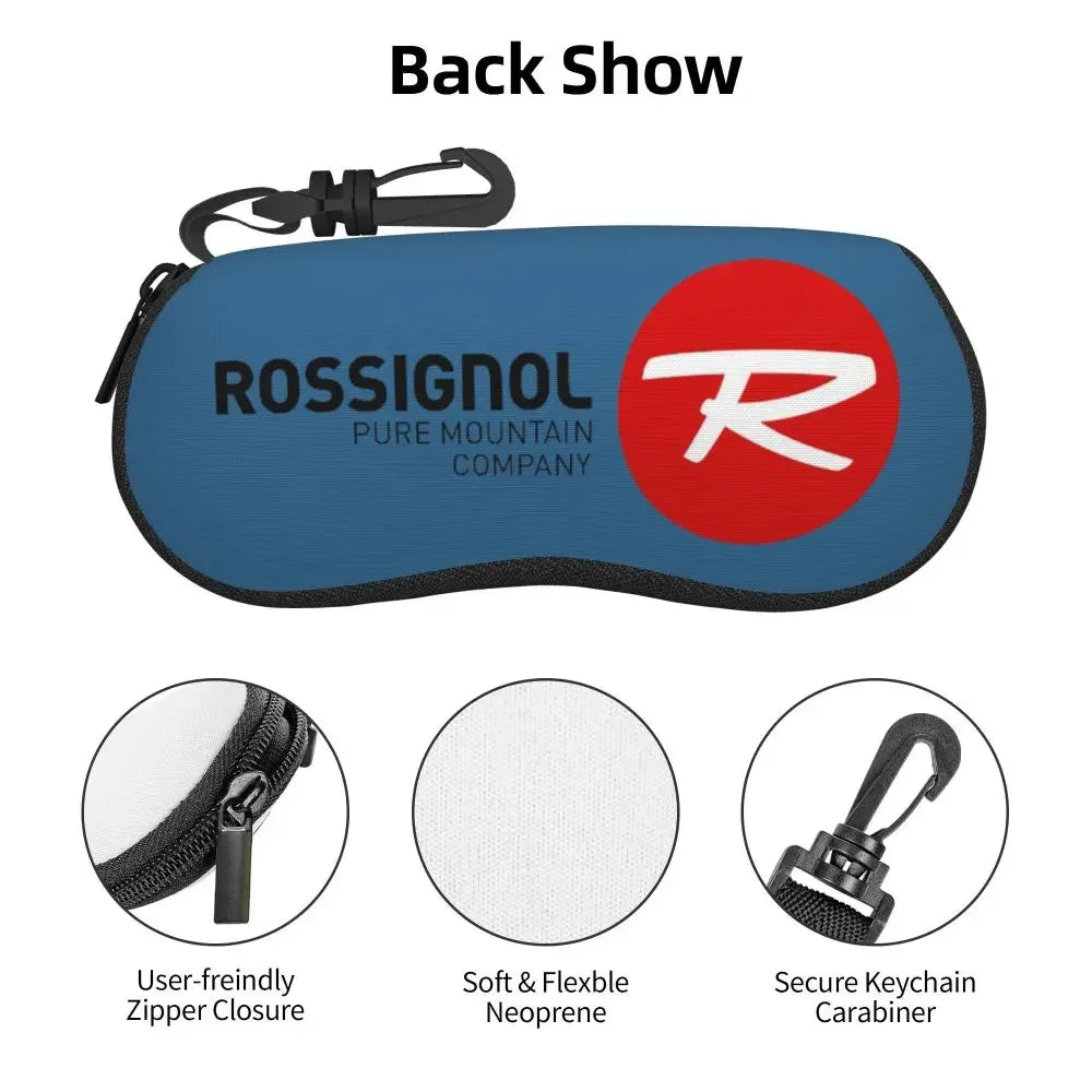Rossignol Pure Mountain Products Shell Glasses Case Protective Sunglasses Box Women Men Soft Eyeglasses Bag Pouch