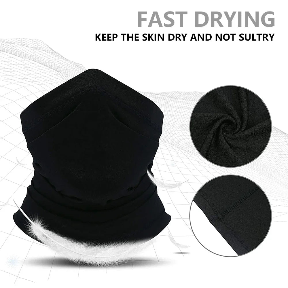 Rossignol Black Bandana Mask Scarf Neck Gaiter Mouth Cover
