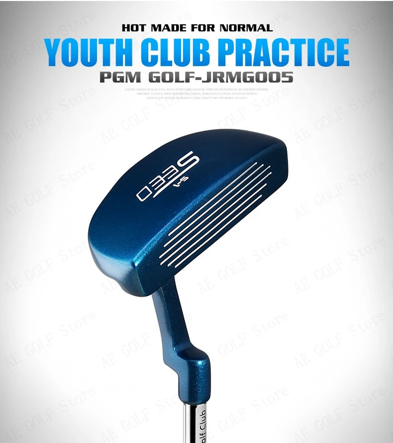 PGM child Golf Club Sets kids Learning Iron Carbon Putter Headcover Bracket Bag 120-165cm Height Boy Kids Junior Clubs JRTG005