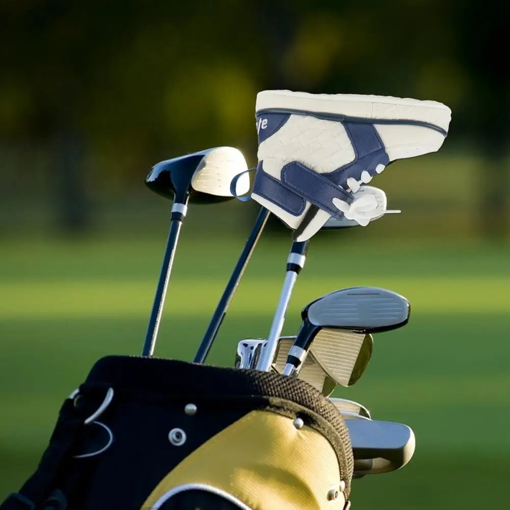 Golf Club Head Cover Shoe Shaped Putter Headcover Golf Iron Cover Golf Club Head Protector PU Leather Putter Headcover Golf