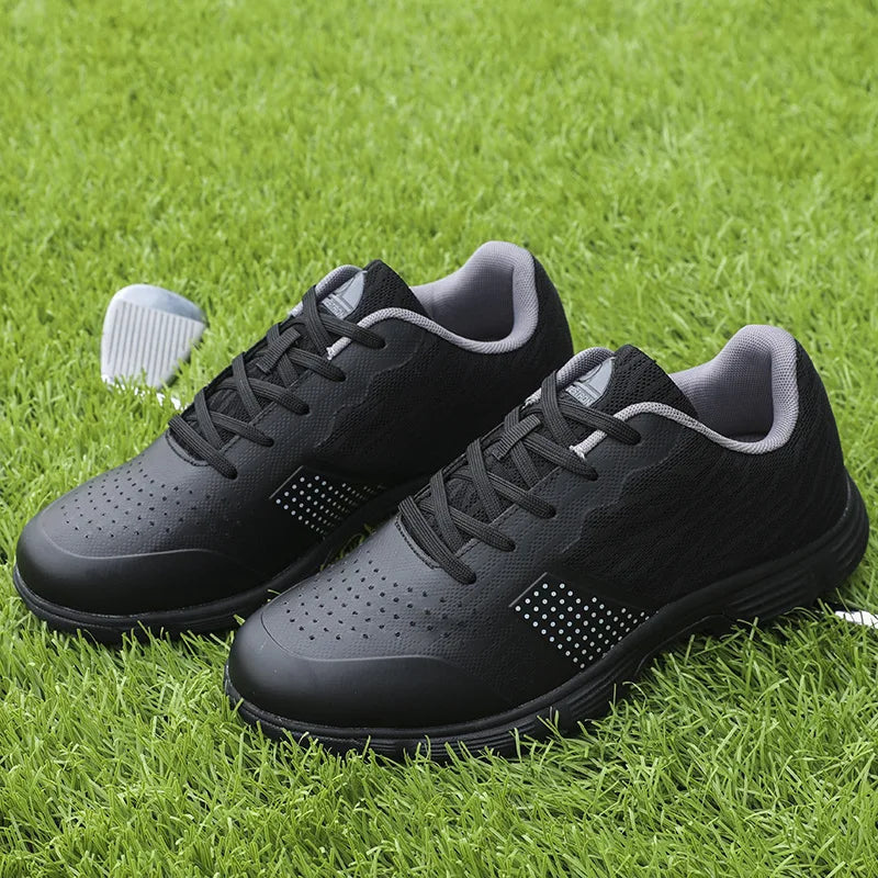 Waterproof Golf Shoes for Men Spikeless Outdoor Golf Sport Training Sneakers Classic Mens Golf Trainers Big Size 13 14