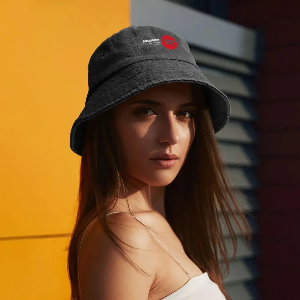 White Rossignol Logo Bucket Hat Fisherman Hat Cotton Sun Hat