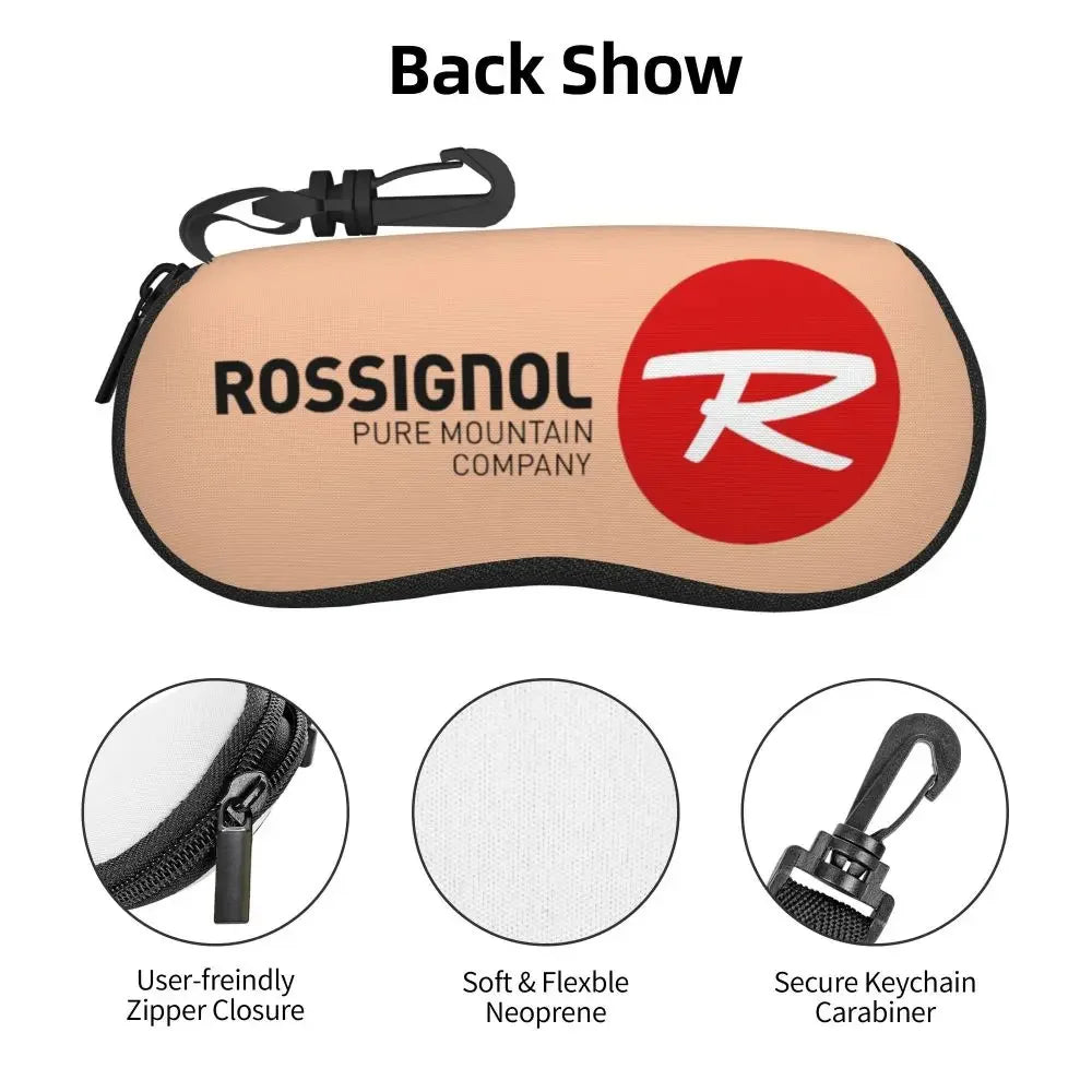 Rossignol Pure Mountain Products Shell Glasses Case Protective Sunglasses Box Women Men Soft Eyeglasses Bag Pouch