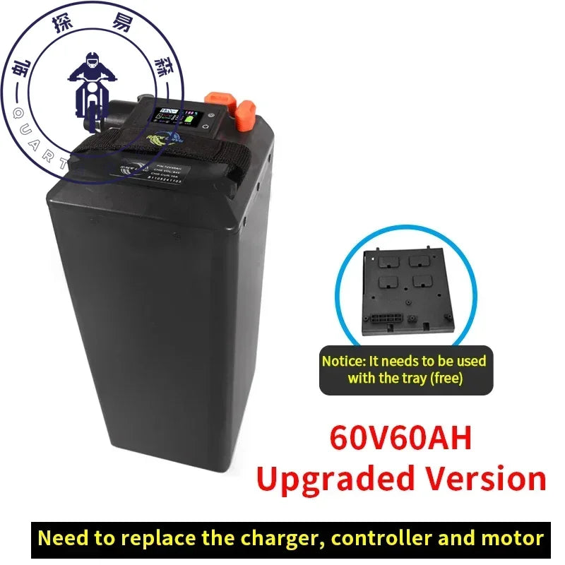 For Light Bee X Segway X160 X260 Battery Large Capacity Bluetooth 72V50AH 60V65AH Direct Replacement Ant BMS Dirtbike Battery