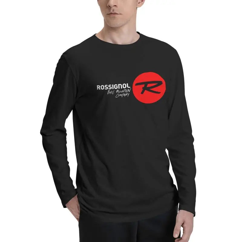 Skis Rossignol Alpine Skis And Equipment Long Sleeve T-Shirts T-shirt Tee Cute Style Natural High Quality