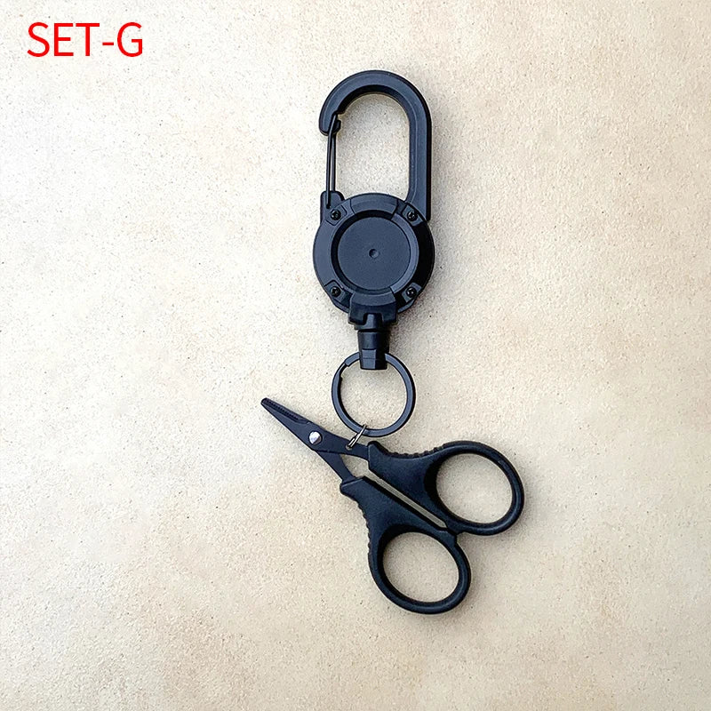 Shawto Titanium Coating Stainless Steel Fishing Scissor Plier Cut PE Braid Line Cutter Plies Carp Fishing Accessories Tools