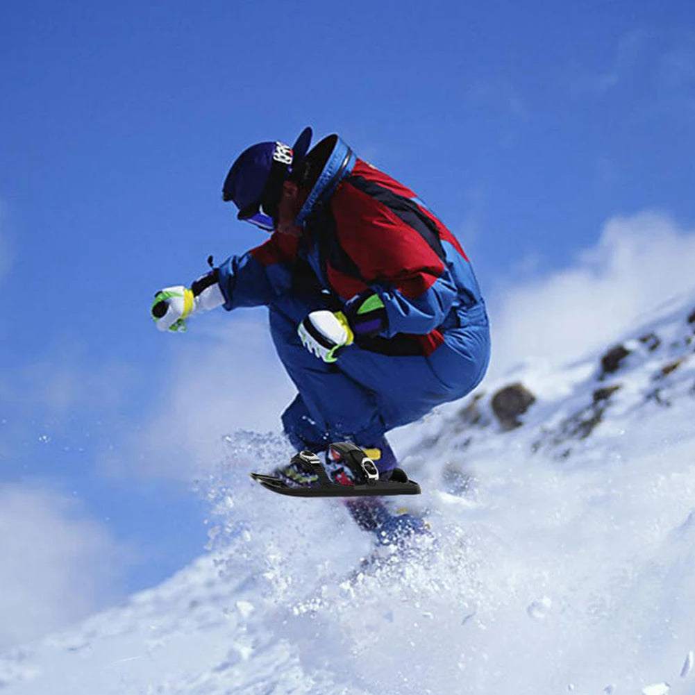 Mini Short Ski Skates Skis Boots High Quality Skating Ski Shoes Portable Short Shoe Snowblades for Winter Outdoor Sports
