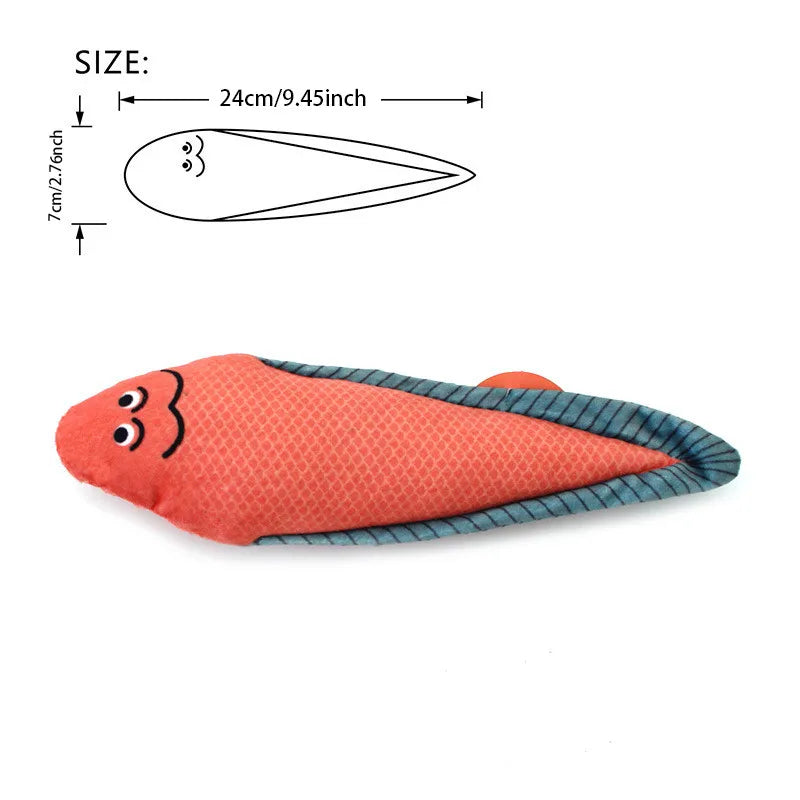 Cat Toy 3D Simulation Fish Catnip Toys Interactive Plush Kitten Cat Toy Pet Chew Bite Toys For Cats Pillowfish Pet Supplies