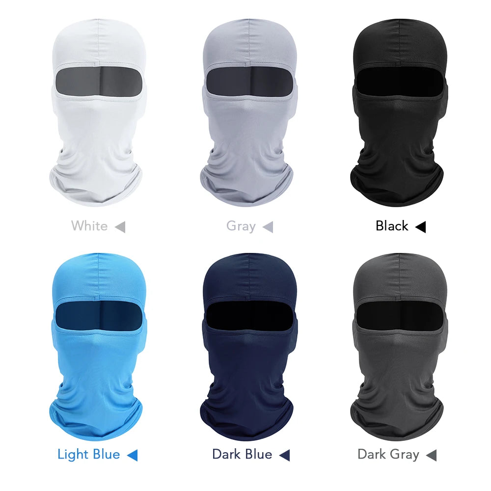 Breathable Balaclava Motorcycle Face Mask Moto Helmet Bandana Hood Windproof Dustproof Face Shield Men's MTB Bike Full Face Mask