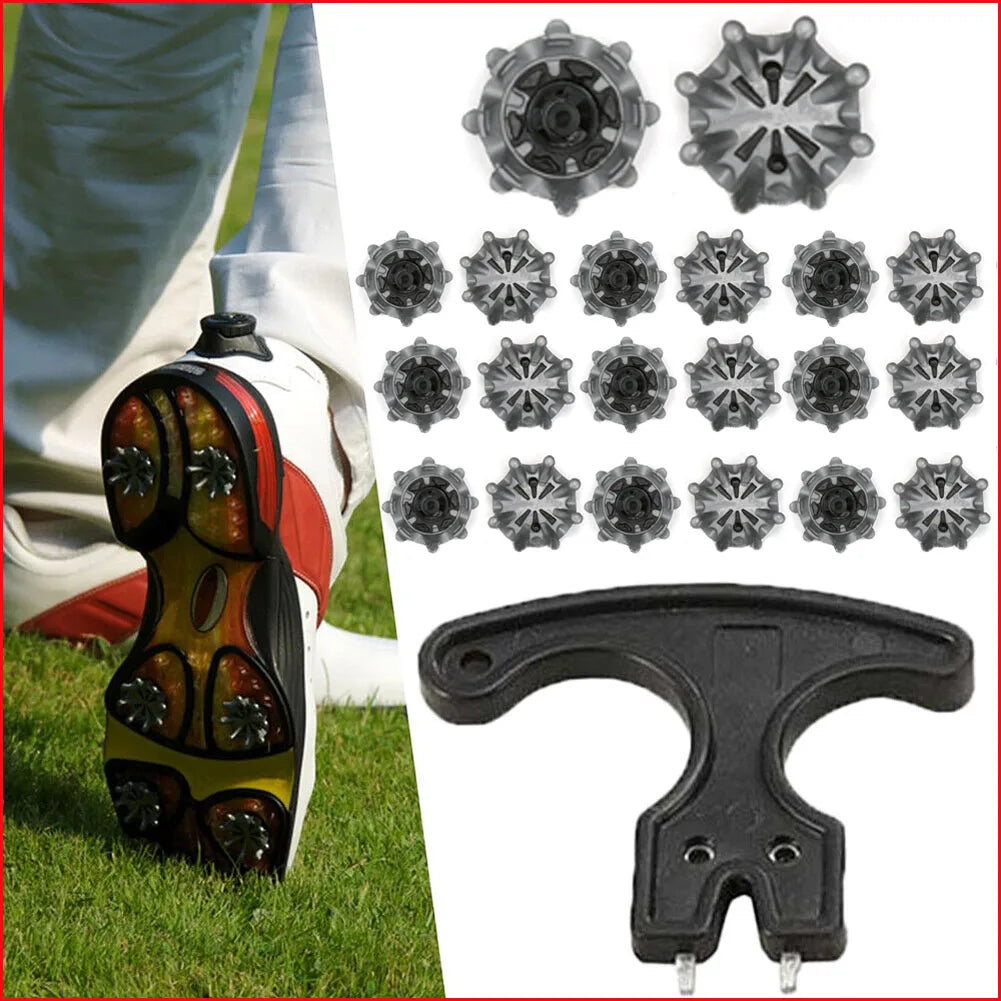 20pcs Golf Shoes Spikes Fast Twist Studs Cleats for Footjoy Golf Shoes