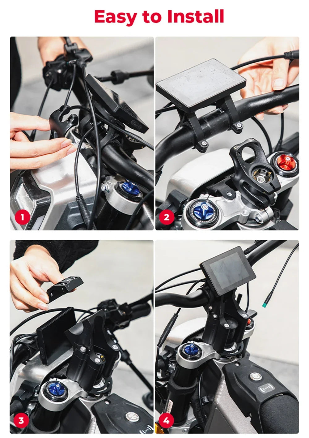 For Surron X Direct Light Bee X Mount Double Shoulde Stem Riser Scooter Dirt Bike Off-Road For Segway CNC Motorcycle Accessories