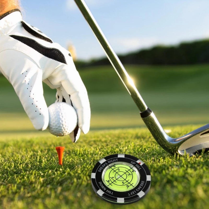 Bubble Levels Golfball Marker Golfs Putting Aid Round Bubble Levels High Reader Golfs Accessory for Men Women