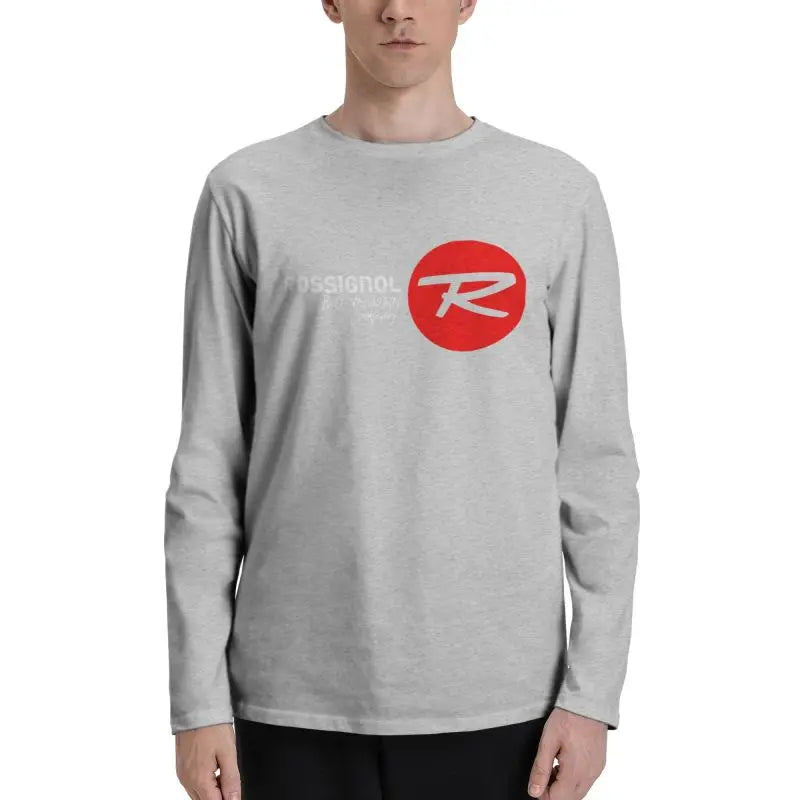Skis Rossignol Alpine Skis And Equipment Long Sleeve T-Shirts T-shirt Tee Cute Style Natural High Quality