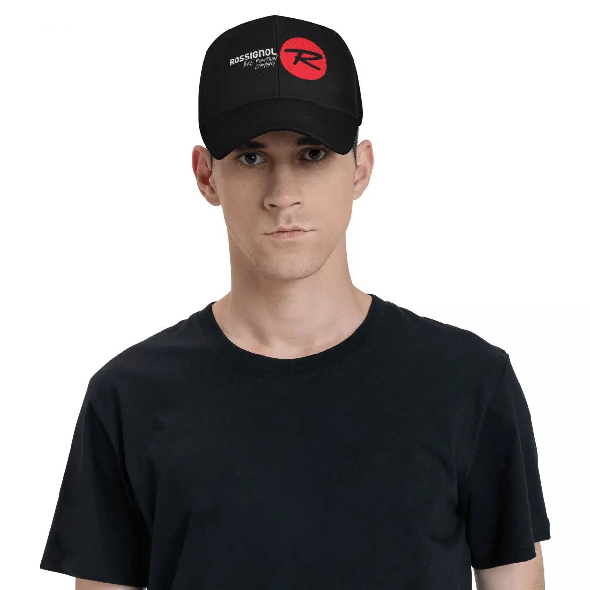White Rossignol Logo Baseball Cap Hat Adjustable Visor Leisure Sun Hat