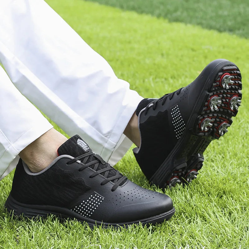Waterproof Golf Shoes for Men Spikeless Outdoor Golf Sport Training Sneakers Classic Mens Golf Trainers Big Size 13 14