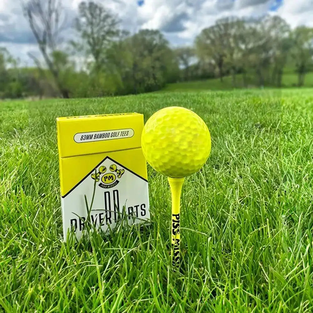 18Pcs/box Driver Darts Golf Tees Premium 83mm Bamboo Tees Golf Accessories Gifts For Golf Lovers Outdoor Sports Equipment
