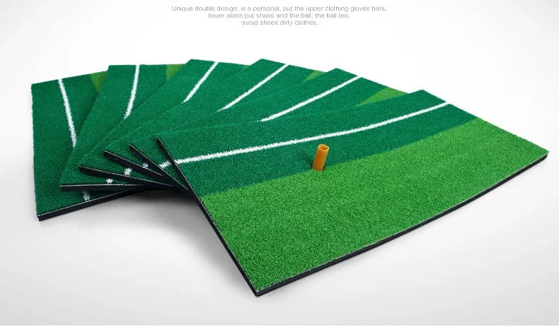 PGM Golf Mat with Rubber Tee Holder Realistic Grass Putting Mats Outdoor Sports Golf Training Turf Mat Indoor Office DJD003-9