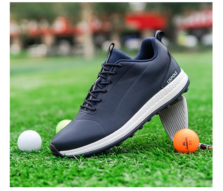 2024 Comfortable Golf Shoes Men Big Size 39-48 Professional Golf Spikeless Sneakers Non-Slip Waterproof Golfer Walking Footwear
