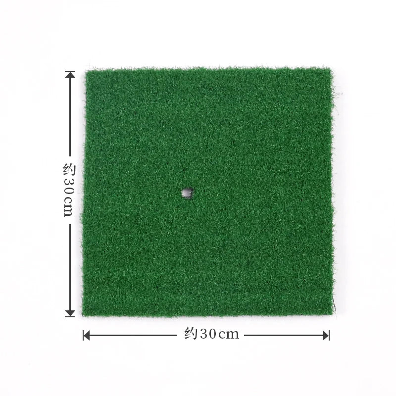 Dual Surface Turf Golf Practice Hitting Mat Portable Golf Hitting Mat Rubber Tee Holder and 6 Golf Practice Balls Included