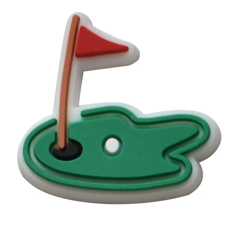 Shoe Charms for Crocs 1pcs PVC Golf Badge Women Sandals Buckle Kids Pins Men Decoration Jeans Shoes Accessories party