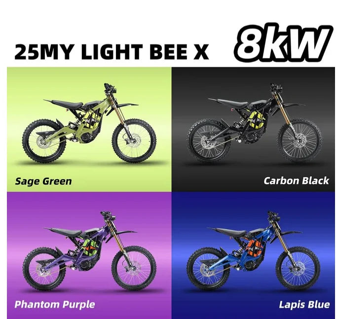 2025 Light Bee X Electric City Leisure Bike Electric Dirt Bike Surround Top Speed 46.6mph In Stock For Sale