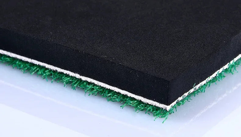 PGM Golf Mat with Rubber Tee Holder Realistic Grass Putting Mats Outdoor Sports Golf Training Turf Mat Indoor Office DJD003-9