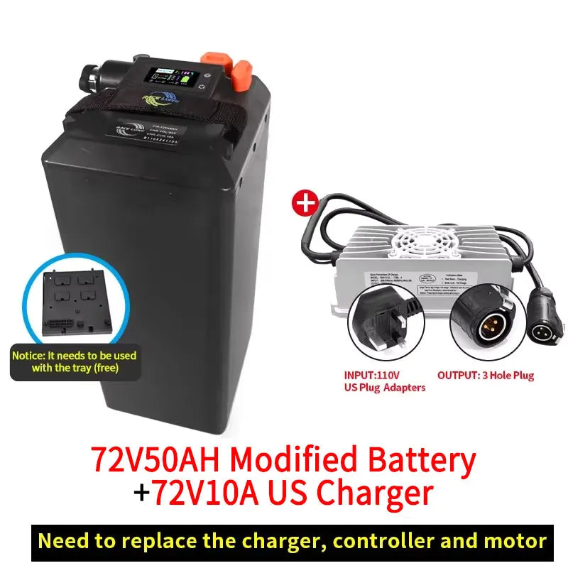 For Light Bee X 60V 72V Rebulit Battery Large Capacity Direct Replacement Motorcycles Off-road Dirtbike