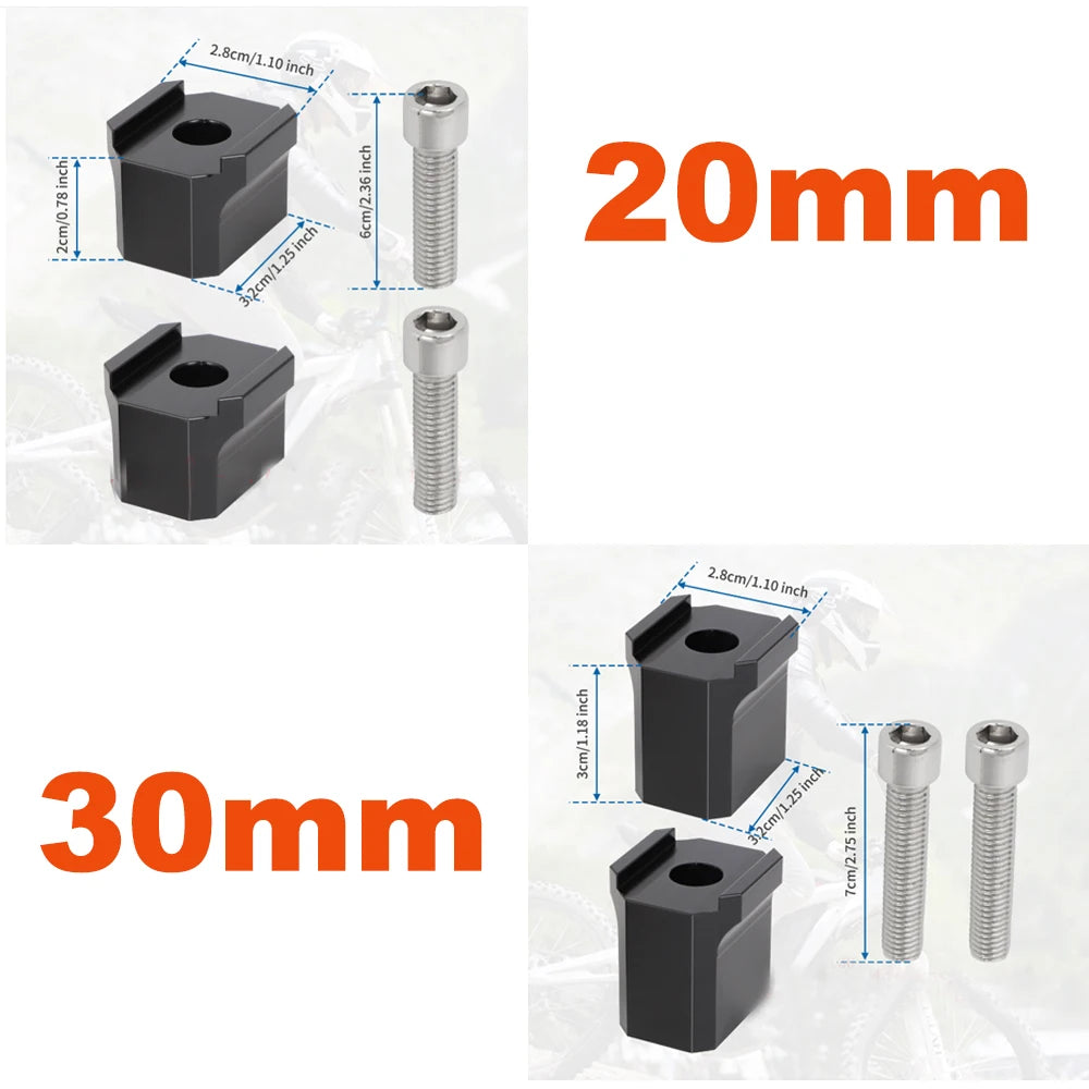 For SurRon Sur Ron Ultra Bee 2023 Risers 20/30 mm Handlebar Riser Motorcycle Accessories 6061 Aluminum Material