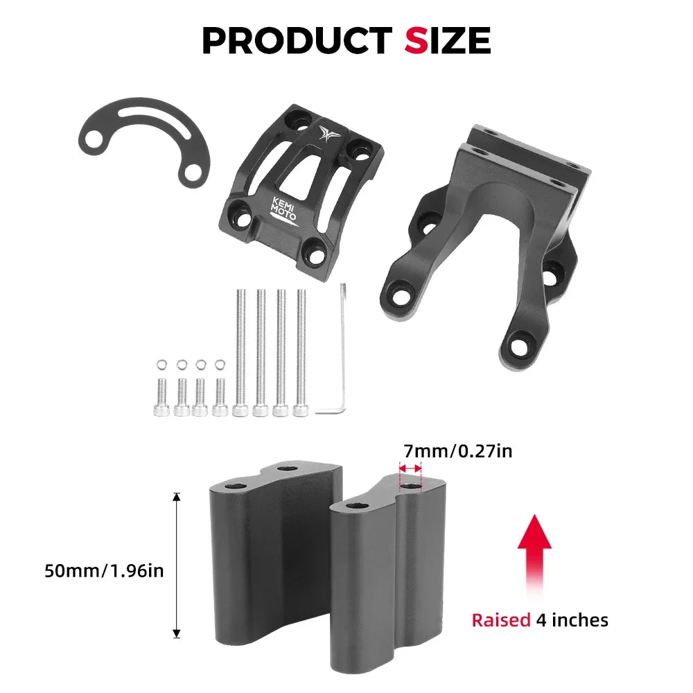 For Surron X Direct Light Bee X Mount Double Shoulde Stem Riser Scooter Dirt Bike Off-Road For Segway CNC Motorcycle Accessories