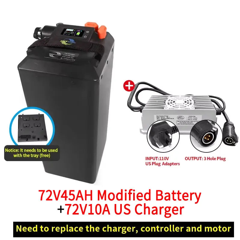 For Light Bee X 60V 72V Rebulit Battery Large Capacity Direct Replacement Motorcycles Off-road Dirtbike