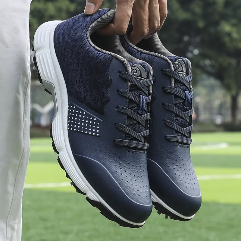 Waterproof Golf Shoes for Men Spikeless Outdoor Golf Sport Training Sneakers Classic Mens Golf Trainers Big Size 13 14