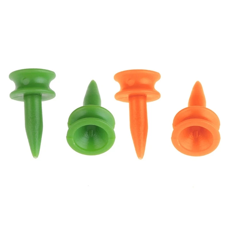 100Pcs Professional Short Golf Tees Plastic Step Down Cactle Tees Double Deck Golf Tees for Golf Practice Part