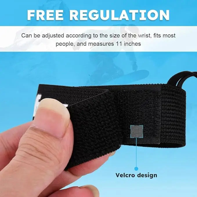 Skiing Sport Glove Straps Elastic Wrist Leash Glove Strap Handcuffs Glove Strap for Ski Snowboarding Mountaineering Accessories