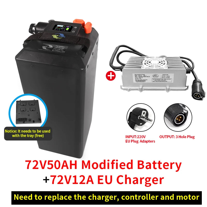 For Light Bee X 60V 72V Rebulit Battery Large Capacity Direct Replacement Motorcycles Off-road Dirtbike