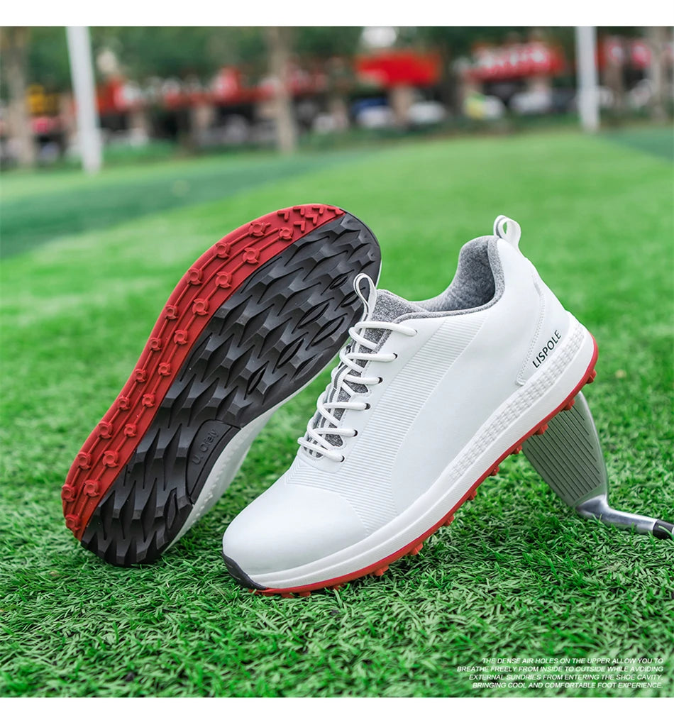 2024 Comfortable Golf Shoes Men Big Size 39-48 Professional Golf Spikeless Sneakers Non-Slip Waterproof Golfer Walking Footwear