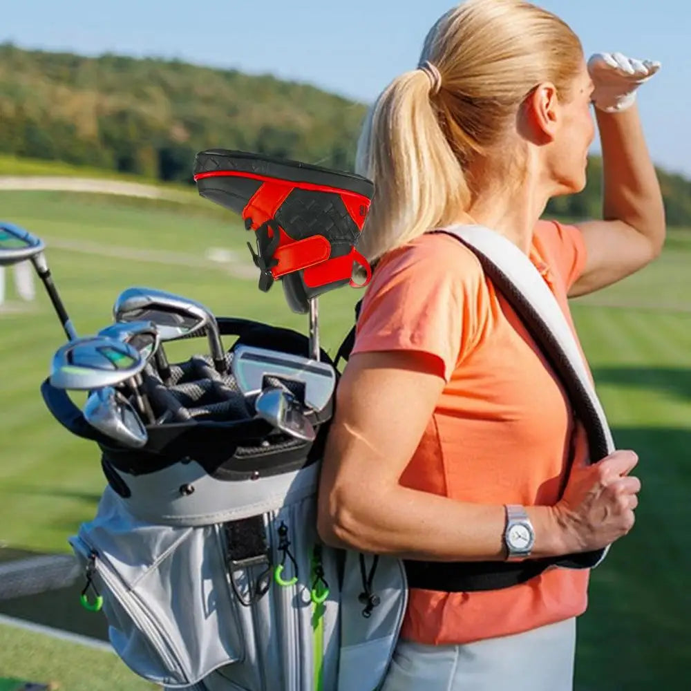 Golf Club Headcover Shoe Shaped Golf Iron Cover Golf Iron Cover Golf Club Head Protector PU Leather Putter Headcover Golf Putter